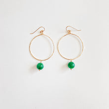 Load image into Gallery viewer, Jade Hoops
