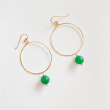Load image into Gallery viewer, Jade Hoops
