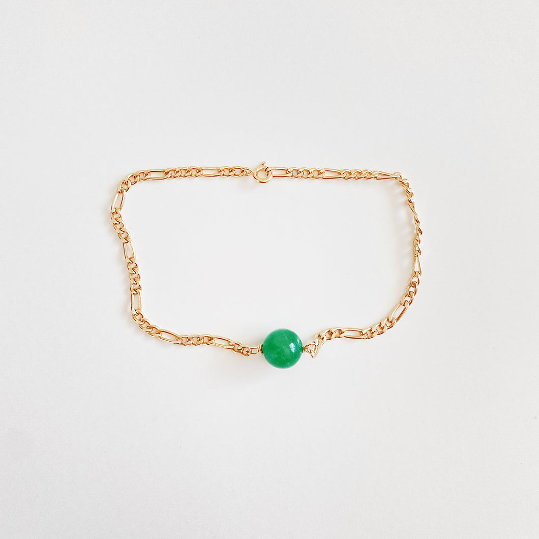 Figaro Jade Bracelet