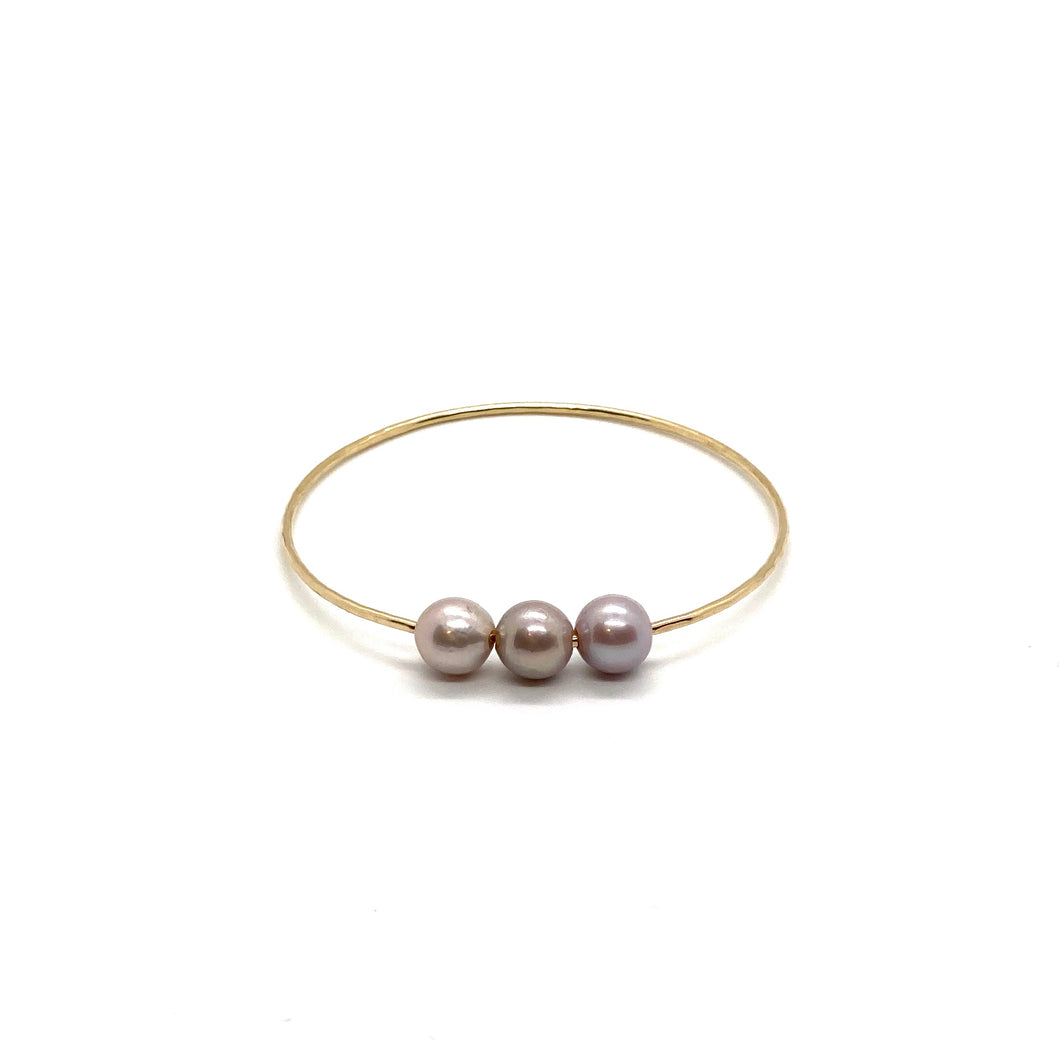 Triple Edison Pearl Bangle