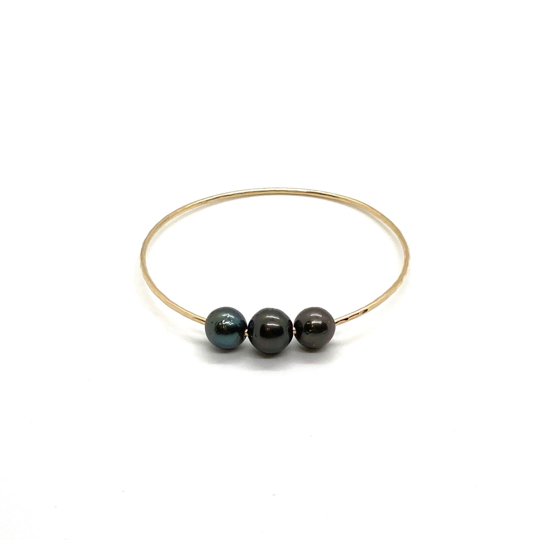 Triple Tahitian Pearl Bangle