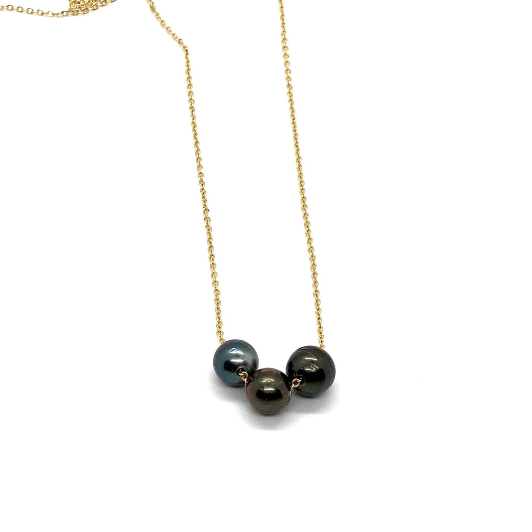 Triple Tahitian Pearl Necklace