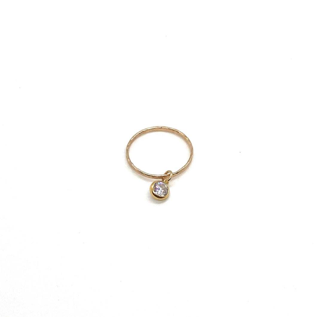 CZ Charm Ring