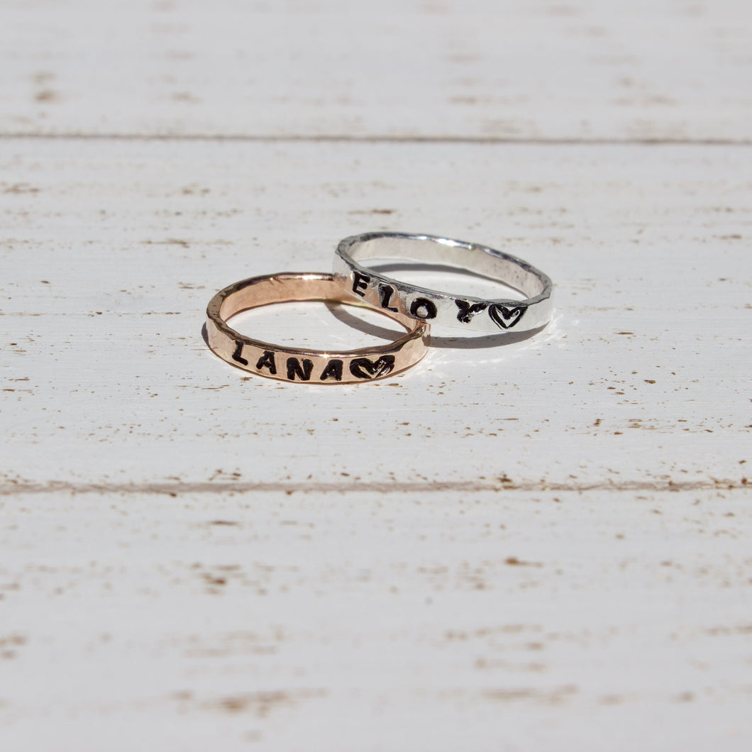 Personal Stamped Ring