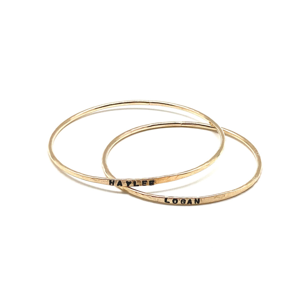 Personal Stamped Bangle