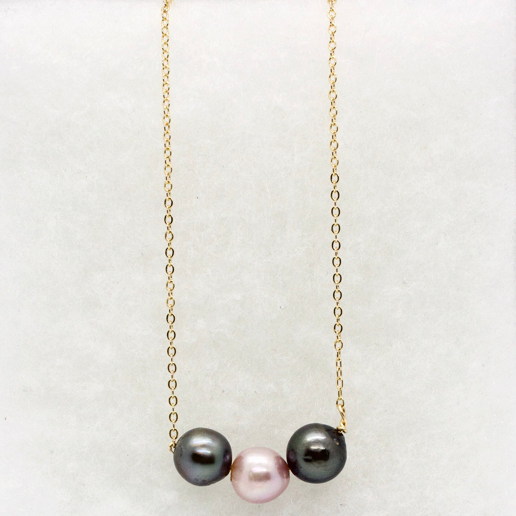 Tahitian and Edison Pearl Necklace