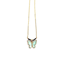 Load image into Gallery viewer, Aqua Butterfly Necklace
