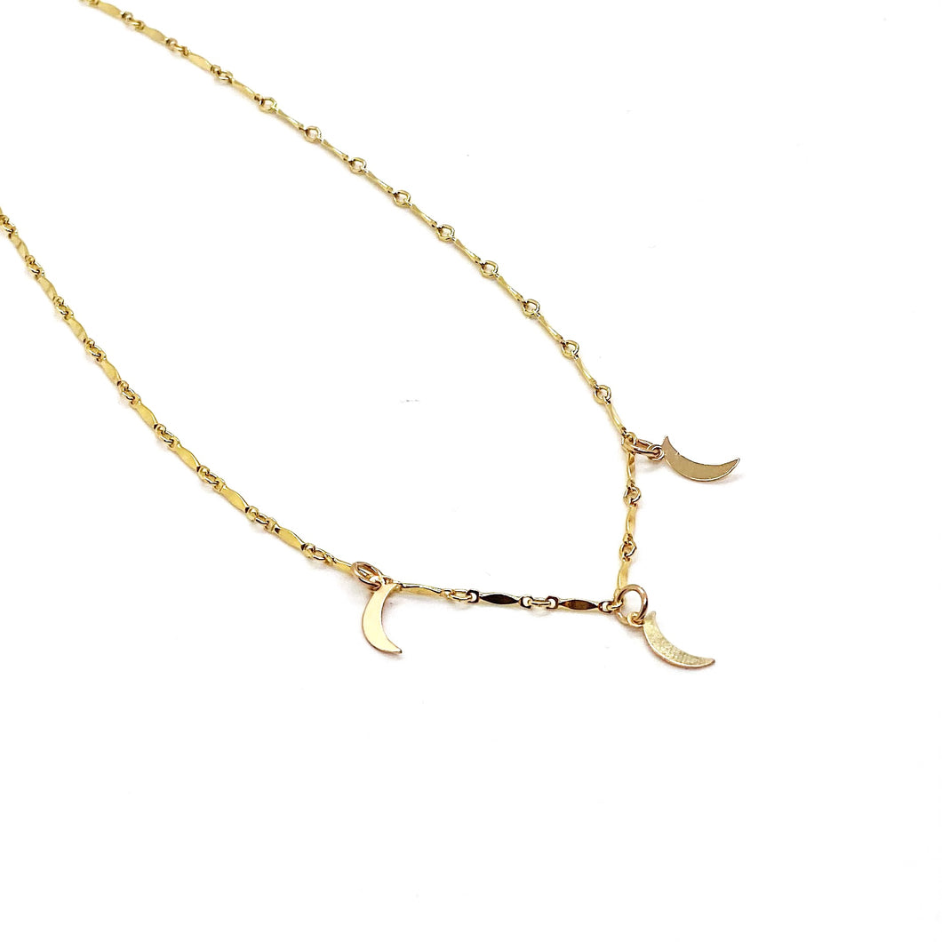 Triple Luna Necklace