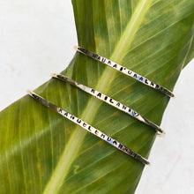 Load image into Gallery viewer, Personal Stamped Bangle
