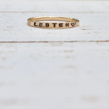 Load image into Gallery viewer, Personal Stamped Ring
